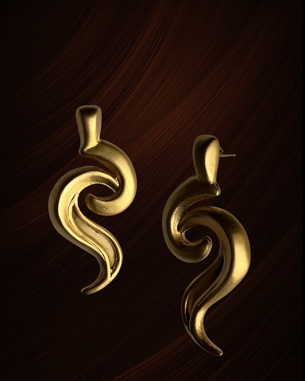 Jeem Earrings (چ)
