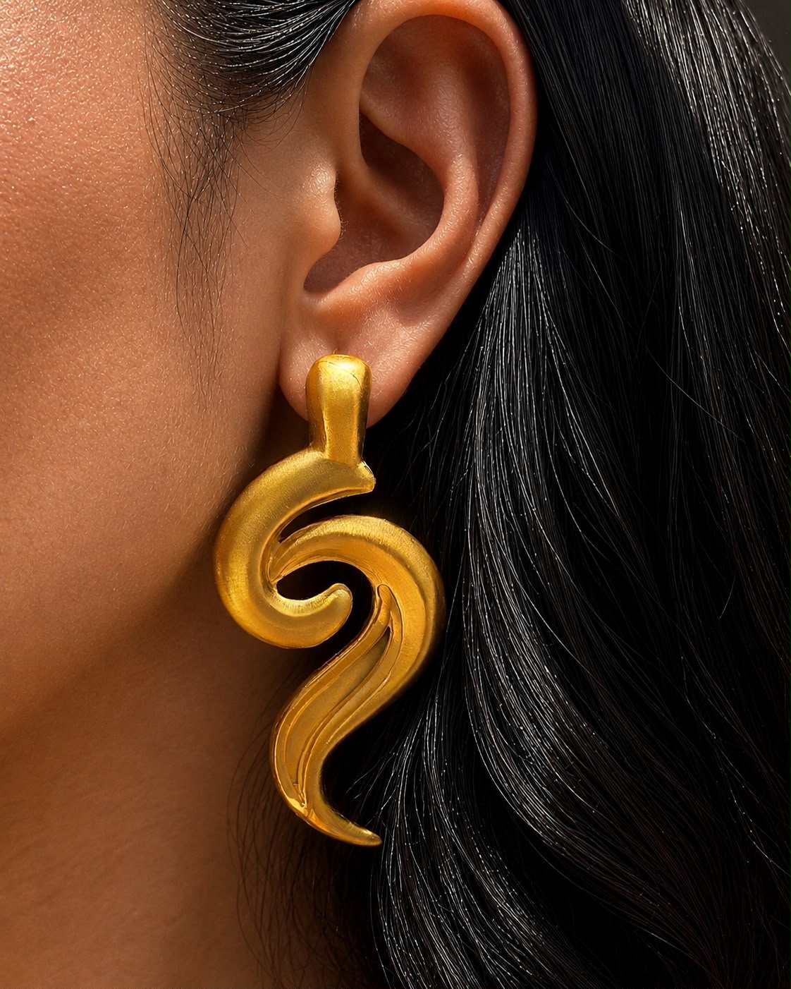 Jeem Earrings (چ)