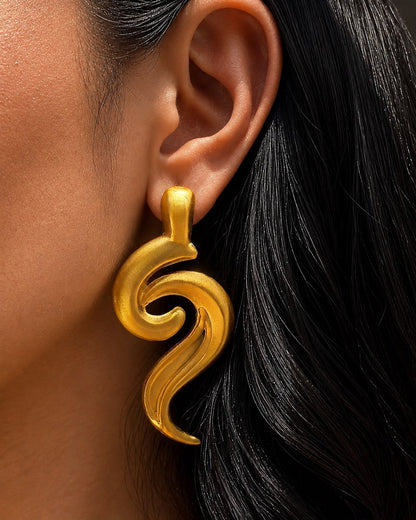 Jeem Earrings (چ)